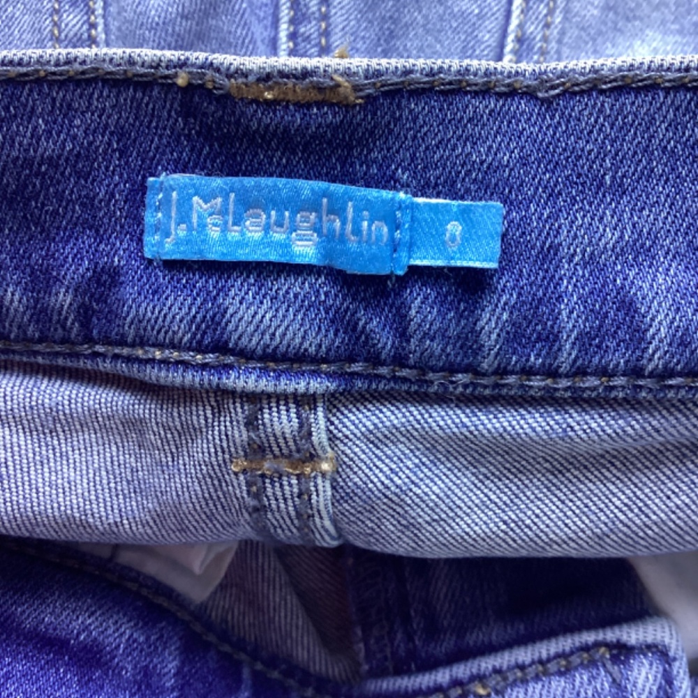 J. Mclaughlin Jaycie Patchwork Jeans Two Tone Siz… - image 5